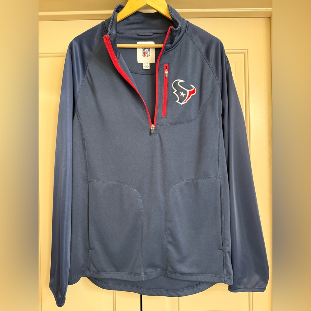 NFL Navy and Red Texans Performance Jacket